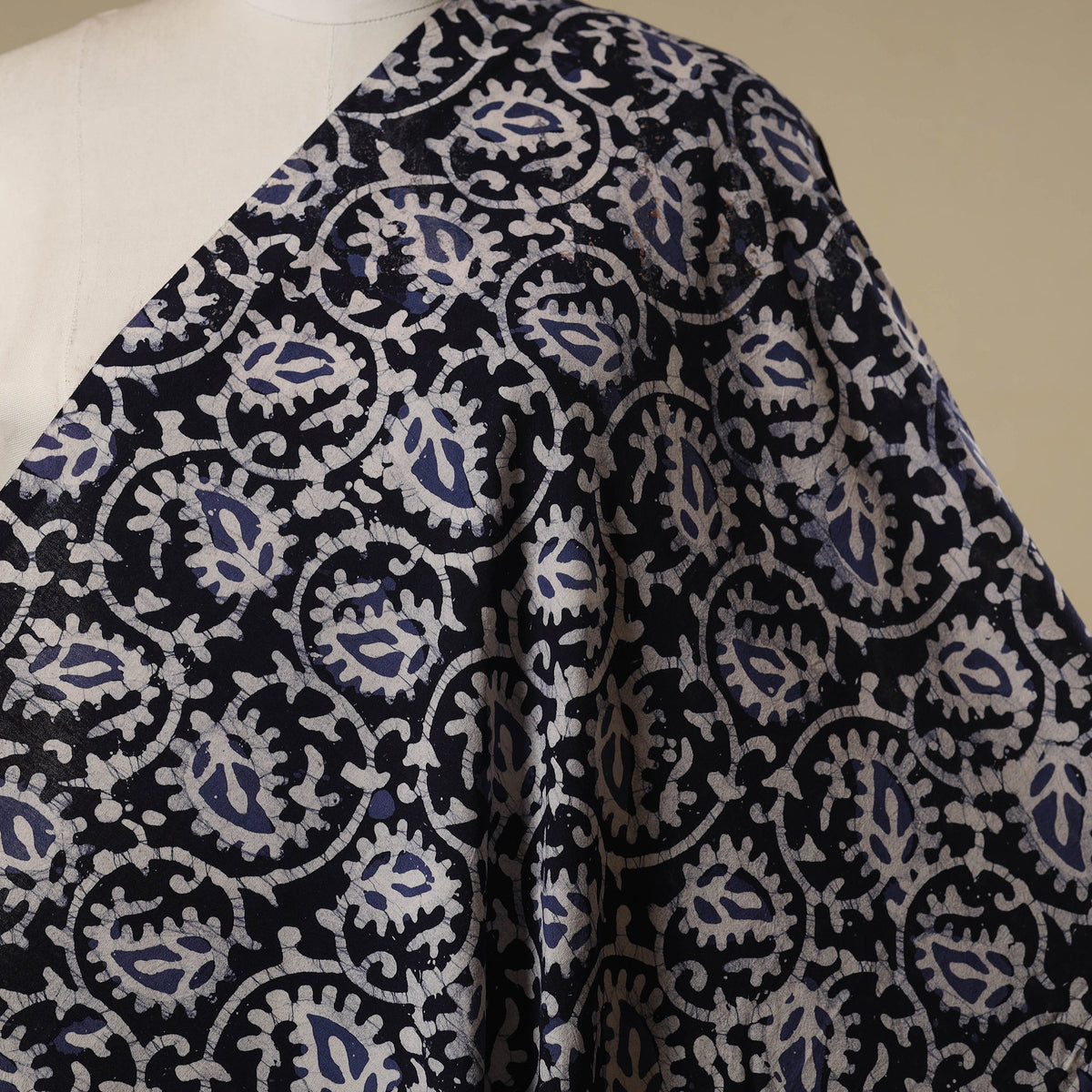 Kutch hand batik cotton fabric 24 - handcrafted