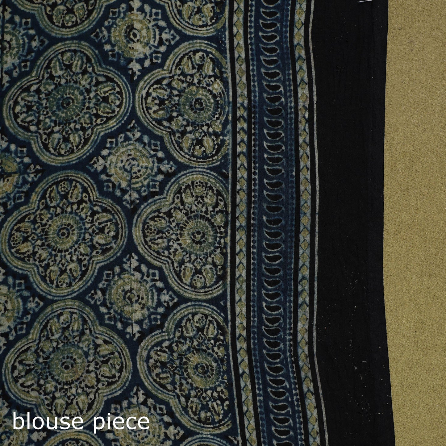 Kutch hand block print natural dyed pure mul cotton ajrakh
