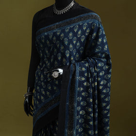 Kutch hand block print natural dyed pure mul cotton ajrakh