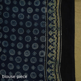 Kutch hand block print natural dyed pure mul cotton ajrakh