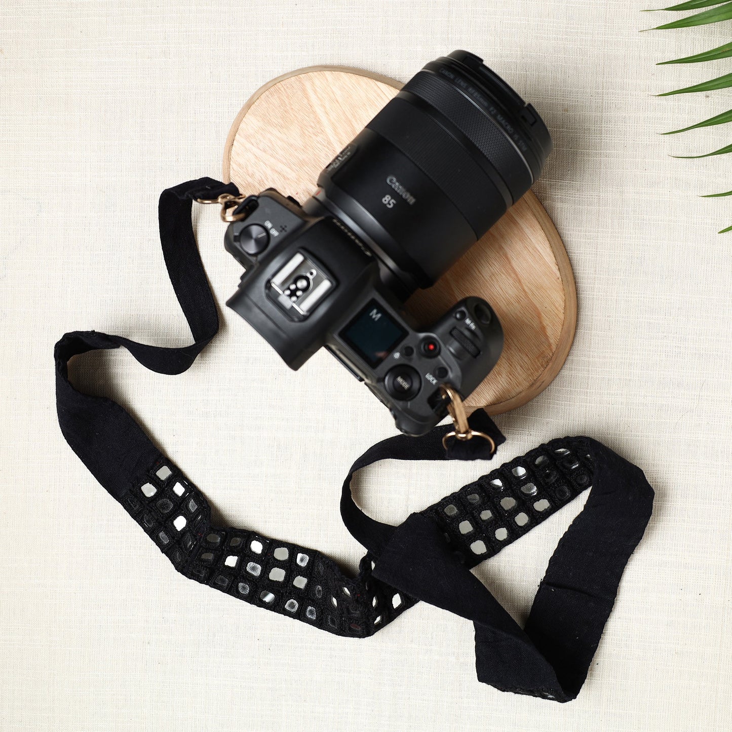  Mirror Work Kutchi Embroidery Fabric Camera Belt 