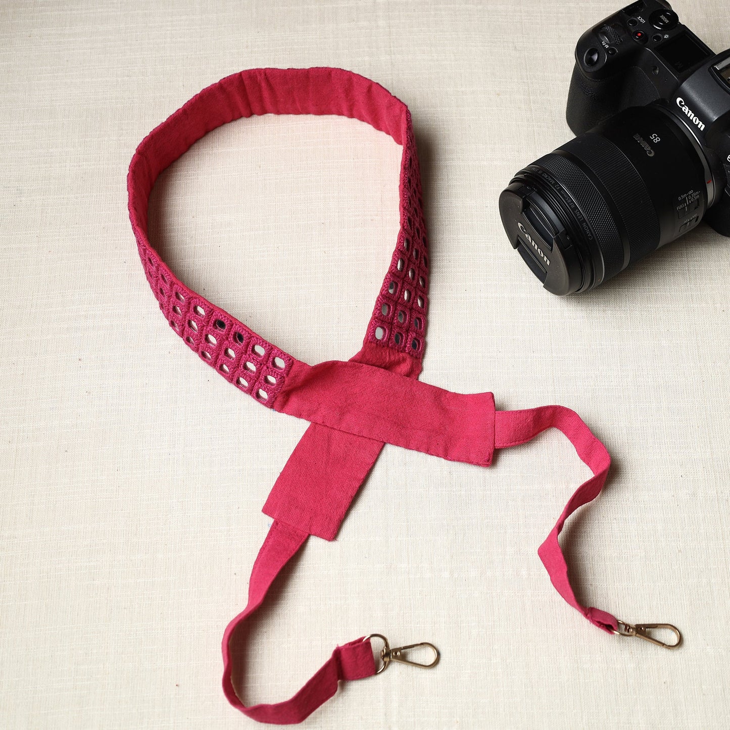  Mirror Work Kutch Embroidery Fabric Camera Belt 