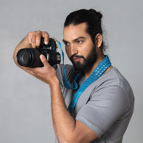  Mirror Work Kutchi Embroidery Fabric Camera Belt 