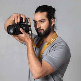  Mirror Work Kutchi Embroidery Fabric Camera Belt 