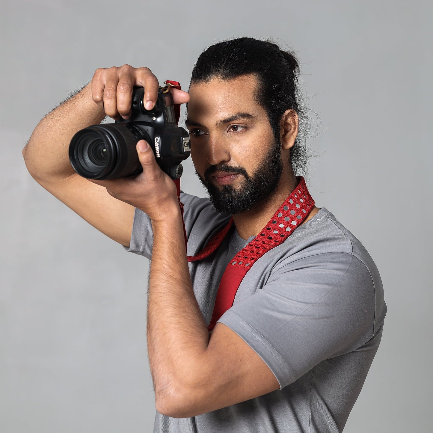  Mirror Work Kutchi Embroidery Fabric Camera Belt 