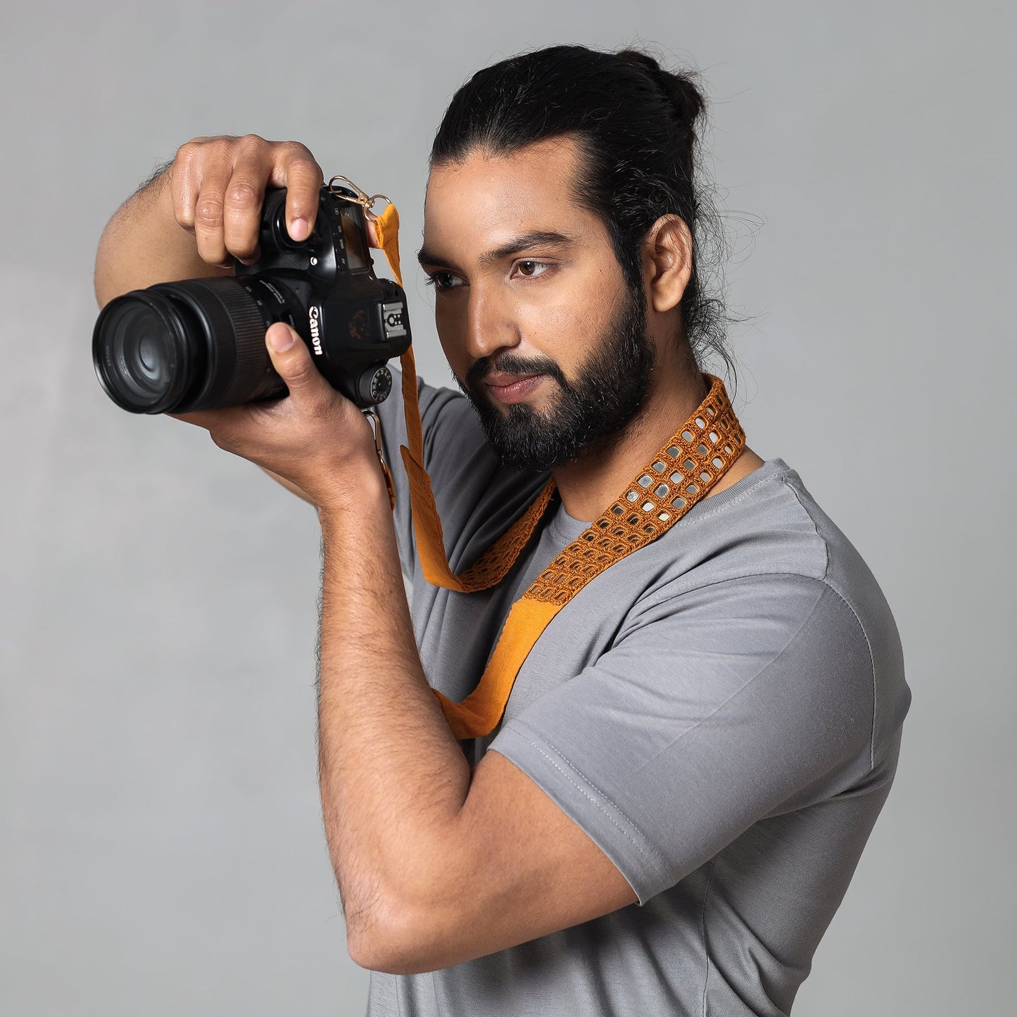  Mirror Work Kutchi Embroidery Fabric Camera Belt 