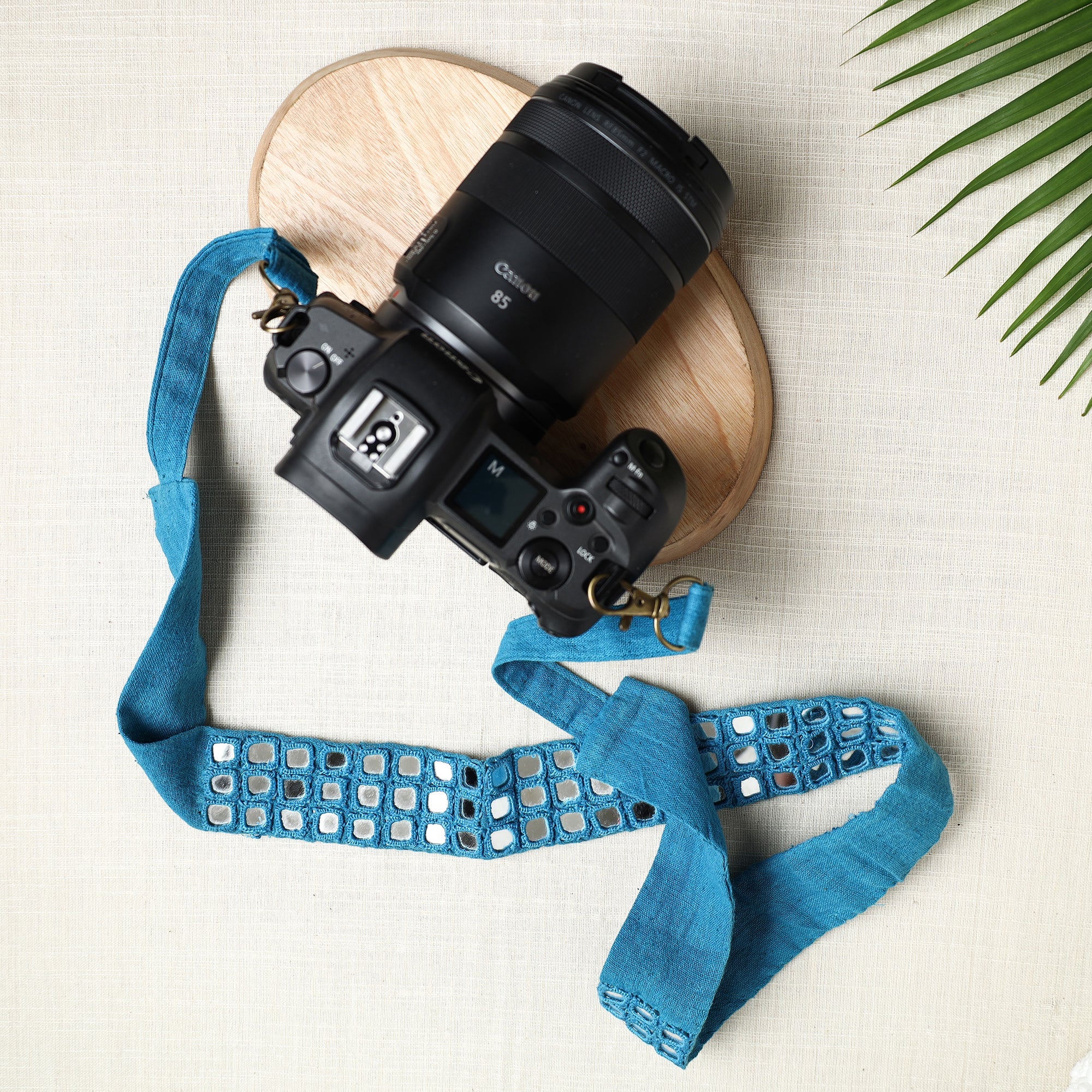  Mirror Work Kutchi Embroidery Fabric Camera Belt 