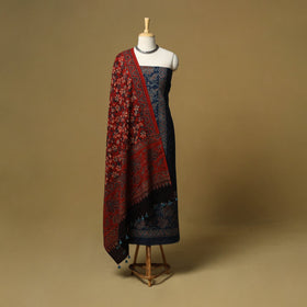 Kutch hand natural dyed 3pc unstitched dress material 32