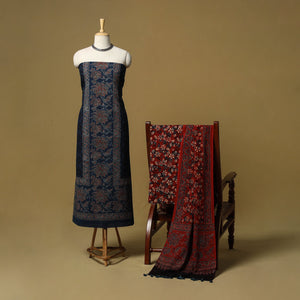 Kutch hand natural dyed 3pc unstitched dress material 32