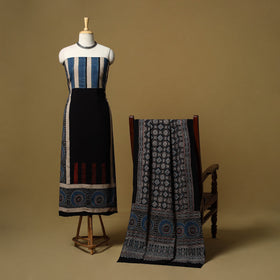 Kutch hand natural dyed cotton 2pc unstitched dress