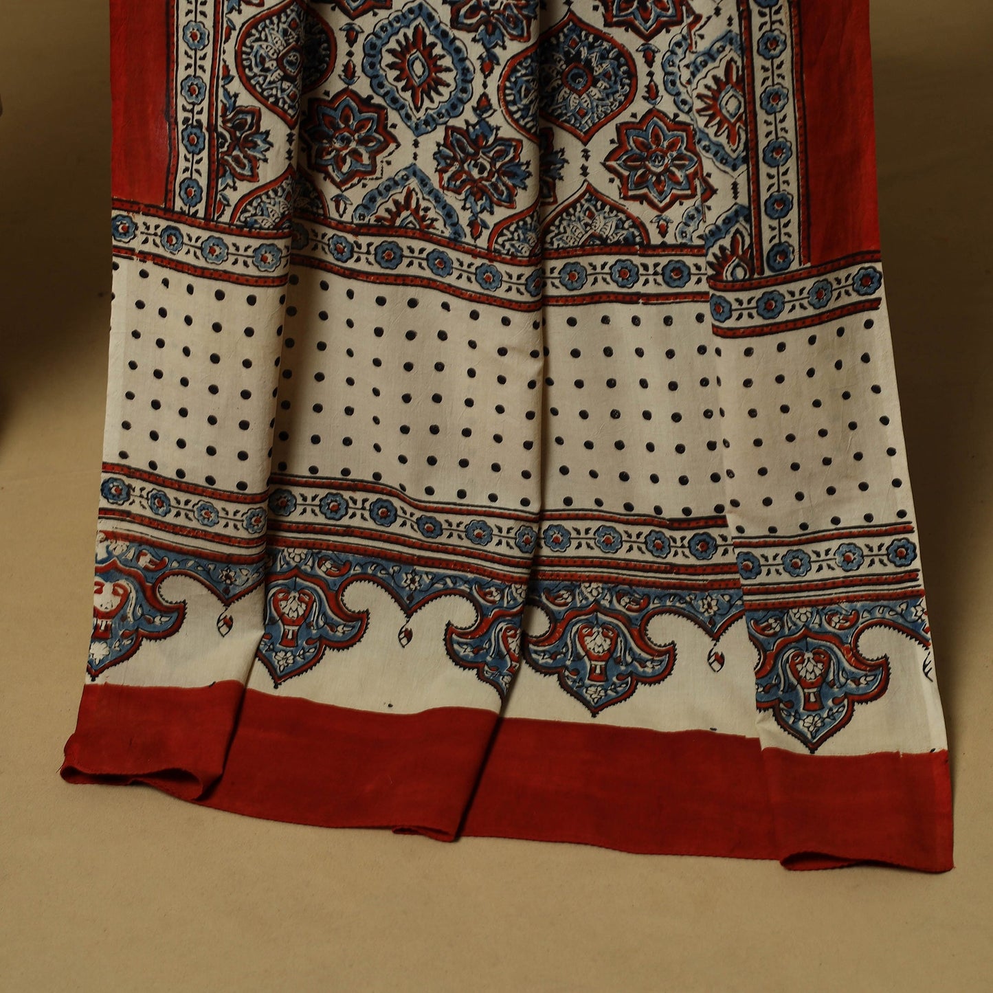 Kutch hand natural dyed cotton 2pc unstitched dress