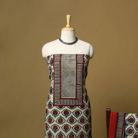 Kutch hand natural dyed cotton 2pc unstitched dress
