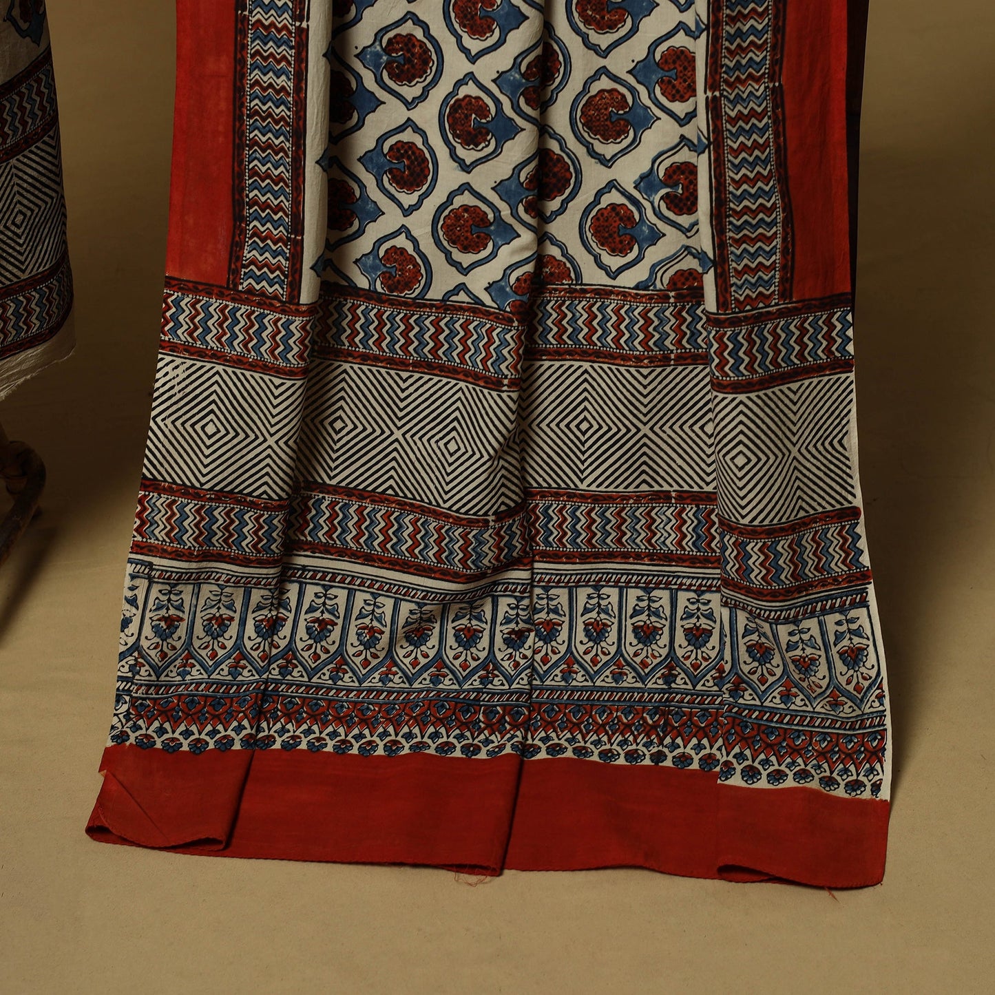 Kutch hand natural dyed cotton 2pc unstitched dress