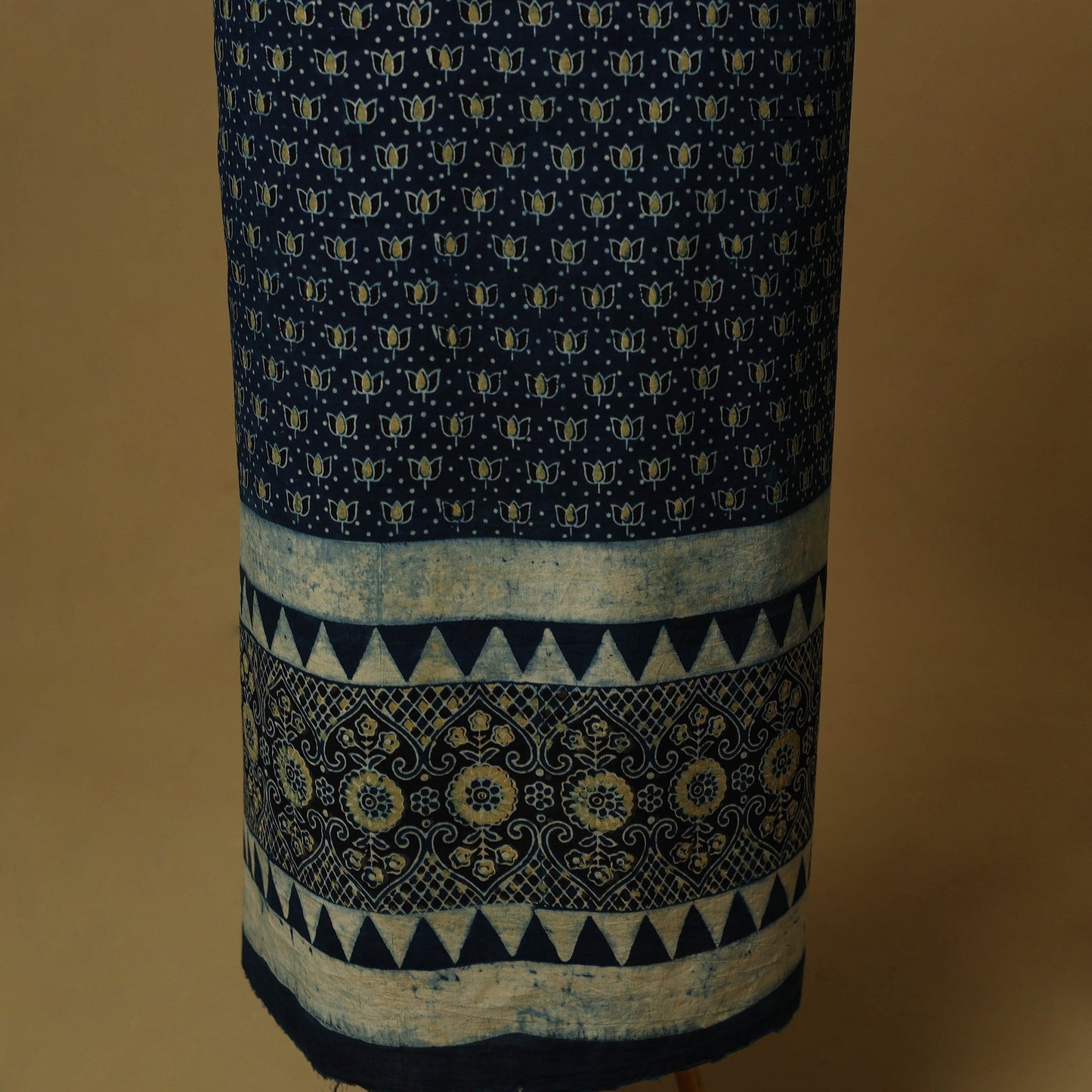 Kutch hand natural dyed cotton 2pc unstitched dress