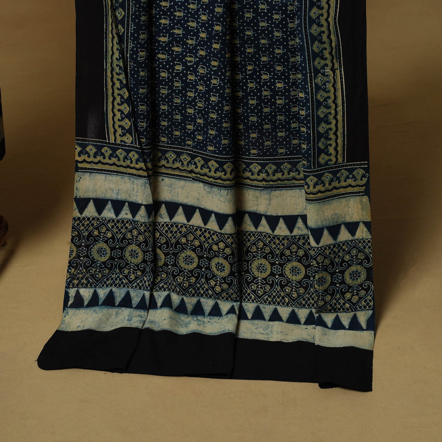 Kutch hand natural dyed cotton 2pc unstitched dress