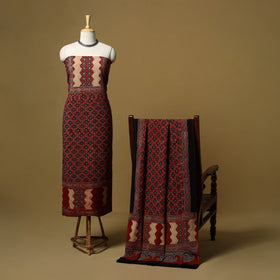 Kutch hand natural dyed cotton 2pc unstitched dress