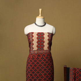 Kutch hand natural dyed cotton 2pc unstitched dress