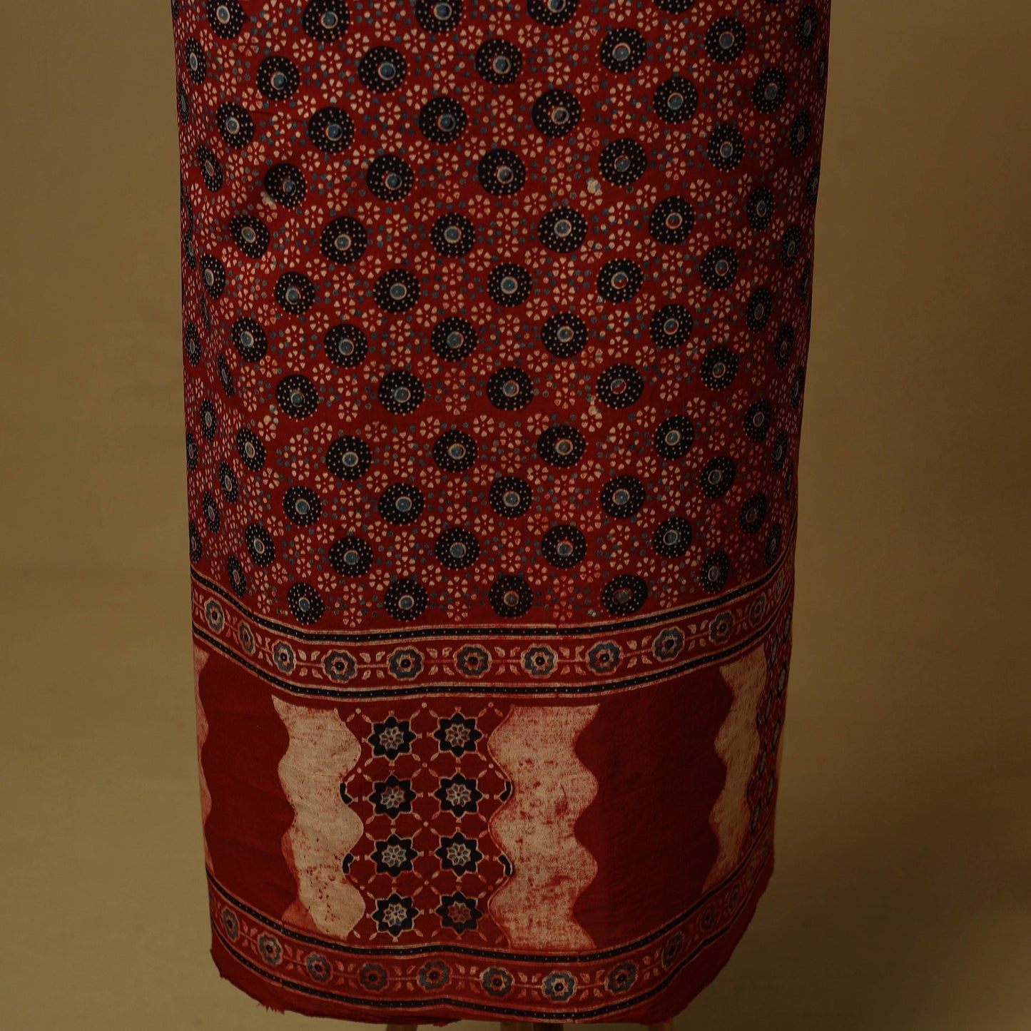 Kutch hand natural dyed cotton 2pc unstitched dress