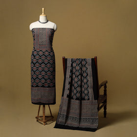 Kutch hand natural dyed cotton 2pc unstitched dress