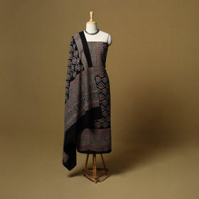 Kutch hand natural dyed cotton 2pc unstitched dress