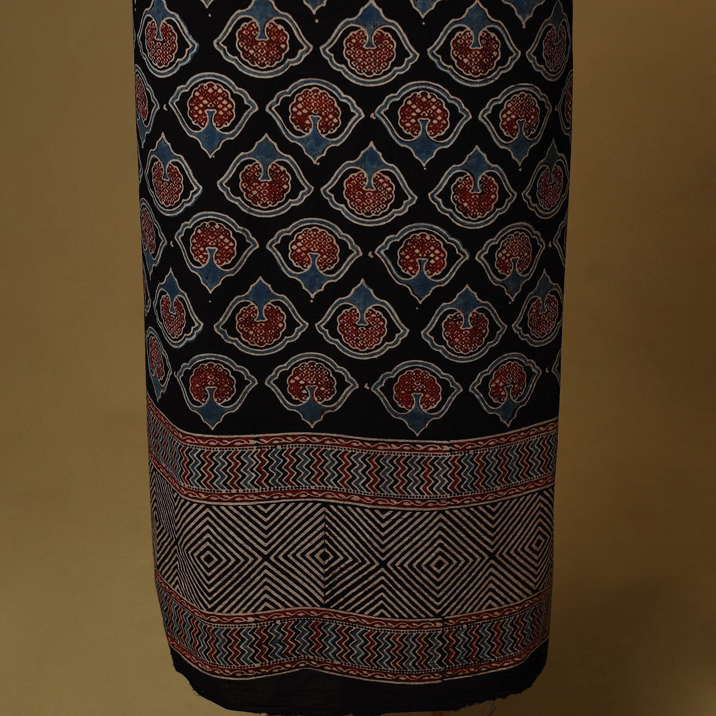 Kutch hand natural dyed cotton 2pc unstitched dress