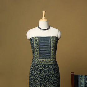 Kutch hand natural dyed cotton 2pc unstitched dress