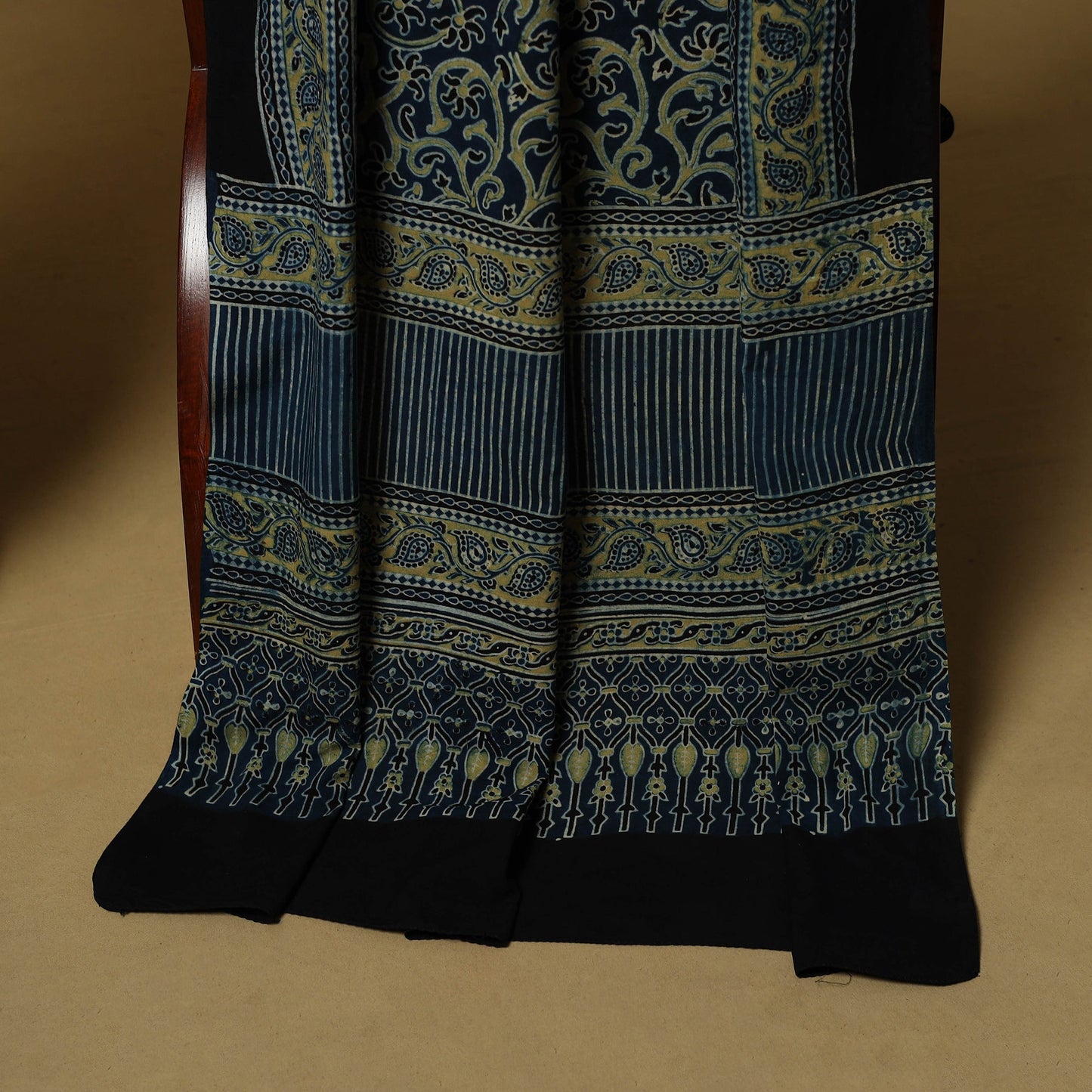 Kutch hand natural dyed cotton 2pc unstitched dress