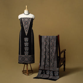 Kutch hand natural dyed cotton 2pc unstitched dress