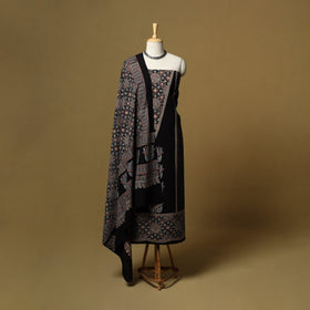 Kutch hand natural dyed cotton 2pc unstitched dress