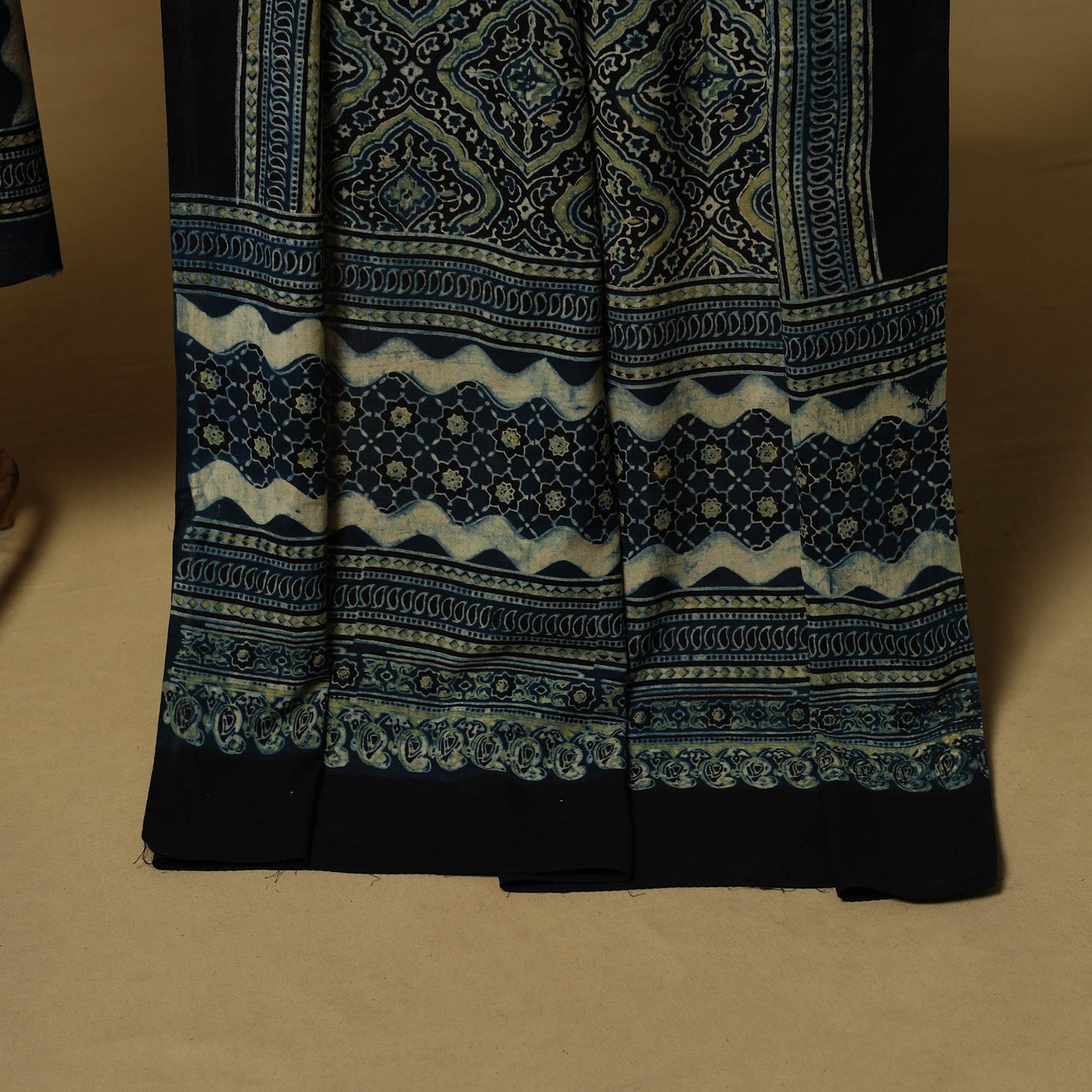 Kutch hand natural dyed cotton 2pc unstitched dress