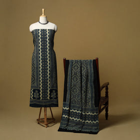 Kutch hand natural dyed cotton 2pc unstitched dress