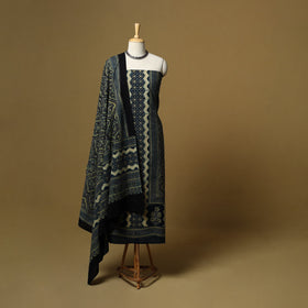 Kutch hand natural dyed cotton 2pc unstitched dress