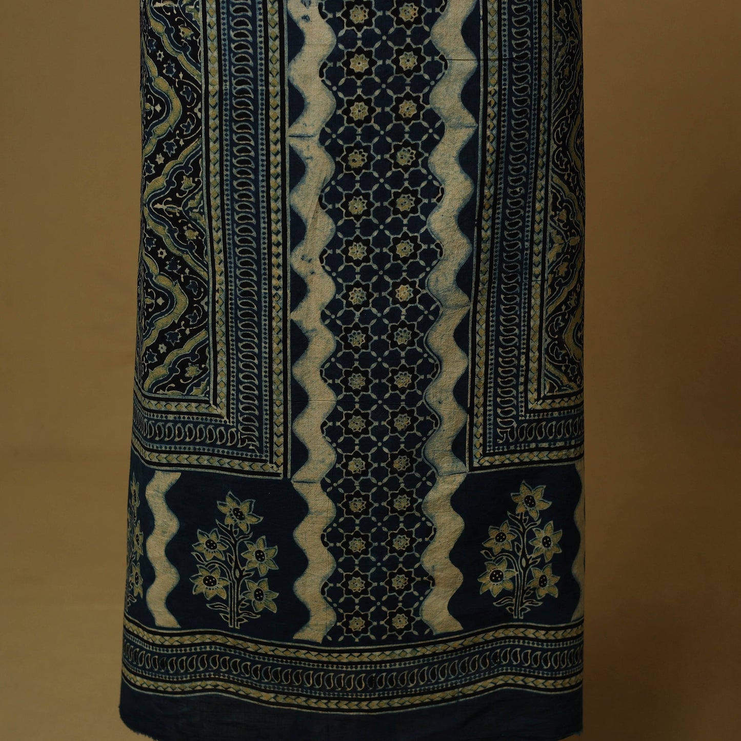 Kutch hand natural dyed cotton 2pc unstitched dress