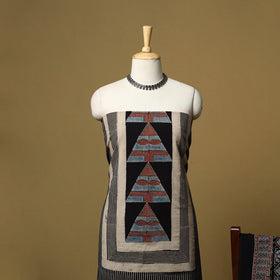 Kutch hand natural dyed cotton 2pc unstitched dress