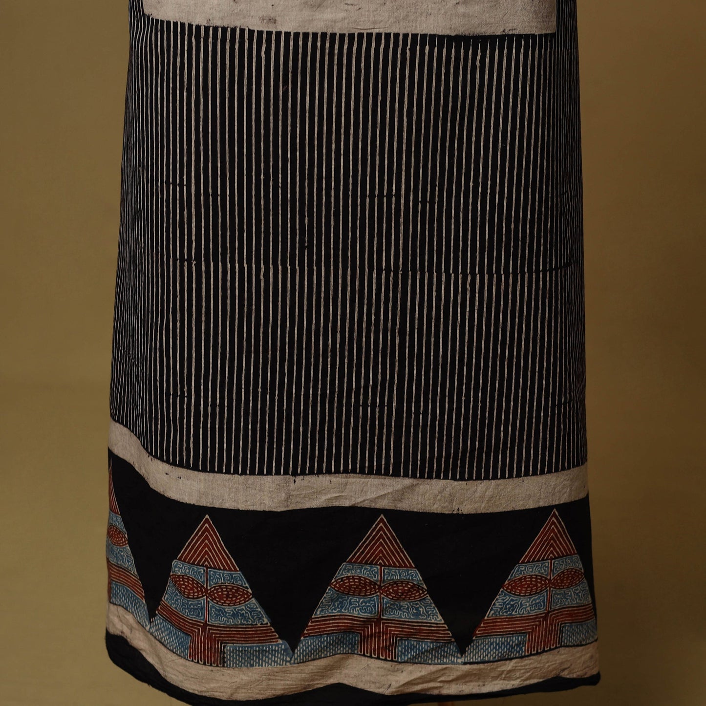 Kutch hand natural dyed cotton 2pc unstitched dress