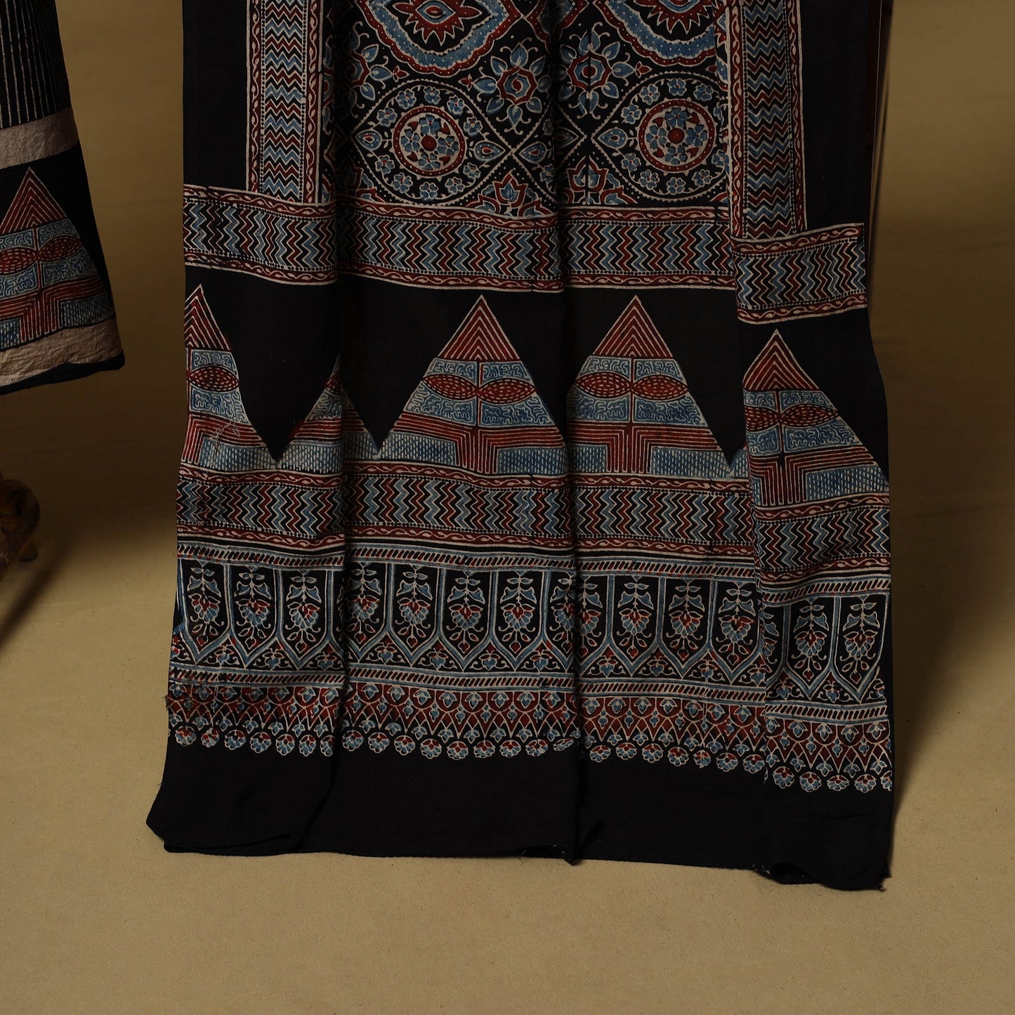 Kutch hand natural dyed cotton 2pc unstitched dress