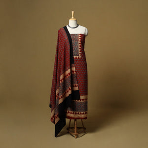 Kutch hand natural dyed cotton 2pc unstitched dress