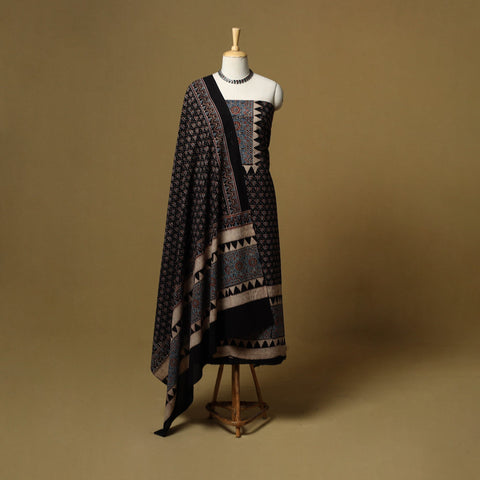 Kutch hand natural dyed cotton 2pc unstitched dress