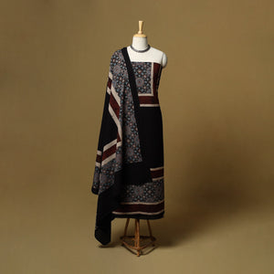 Kutch hand natural dyed cotton 2pc unstitched dress