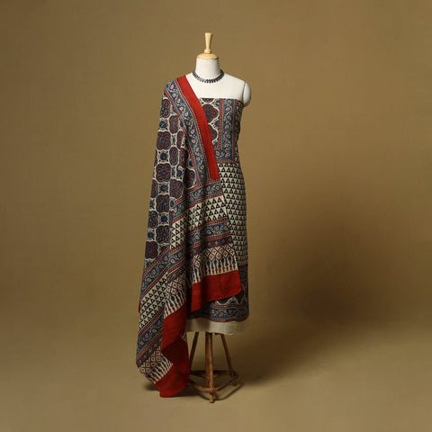 Kutch hand natural dyed cotton 2pc unstitched dress