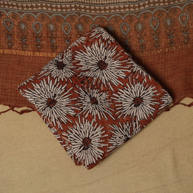 Kutch hand natural dyed kota doria cotton 3pc unstitched