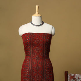 Kutch hand natural dyed kota doria cotton 3pc unstitched