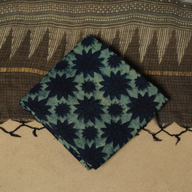 Kutch hand natural dyed kota doria cotton 3pc unstitched