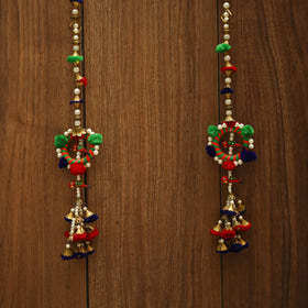 Kutch handmade bead work hanging (set of 2) 32 - handcrafted