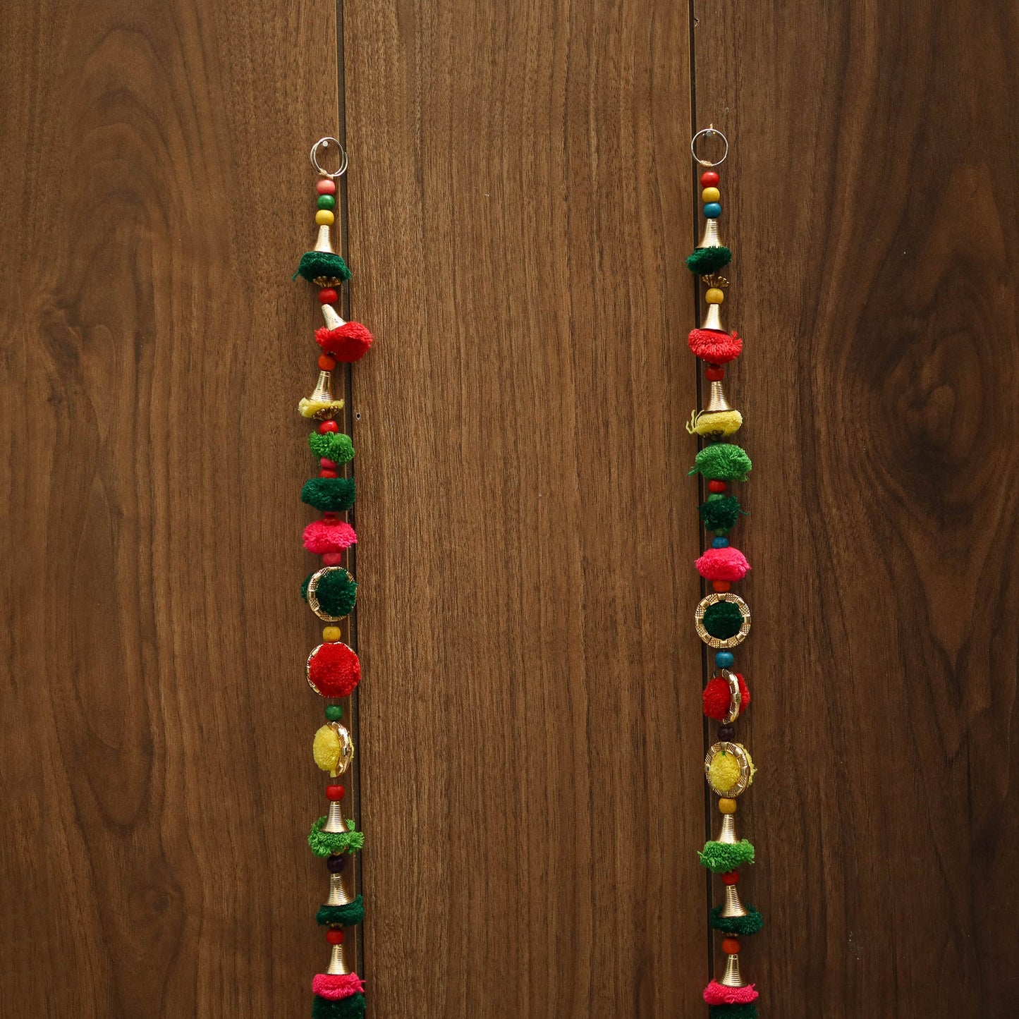 Kutch handmade bead work hanging (set of 2) 36 - handcrafted