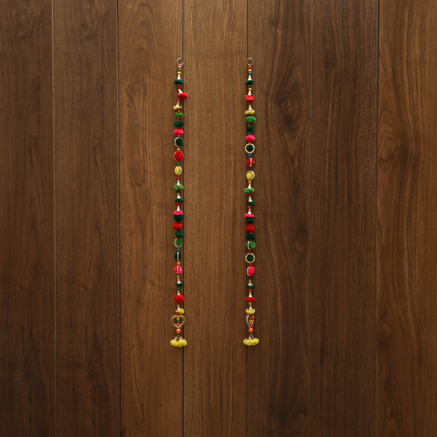 Kutch handmade bead work hanging (set of 2) 36 - handcrafted