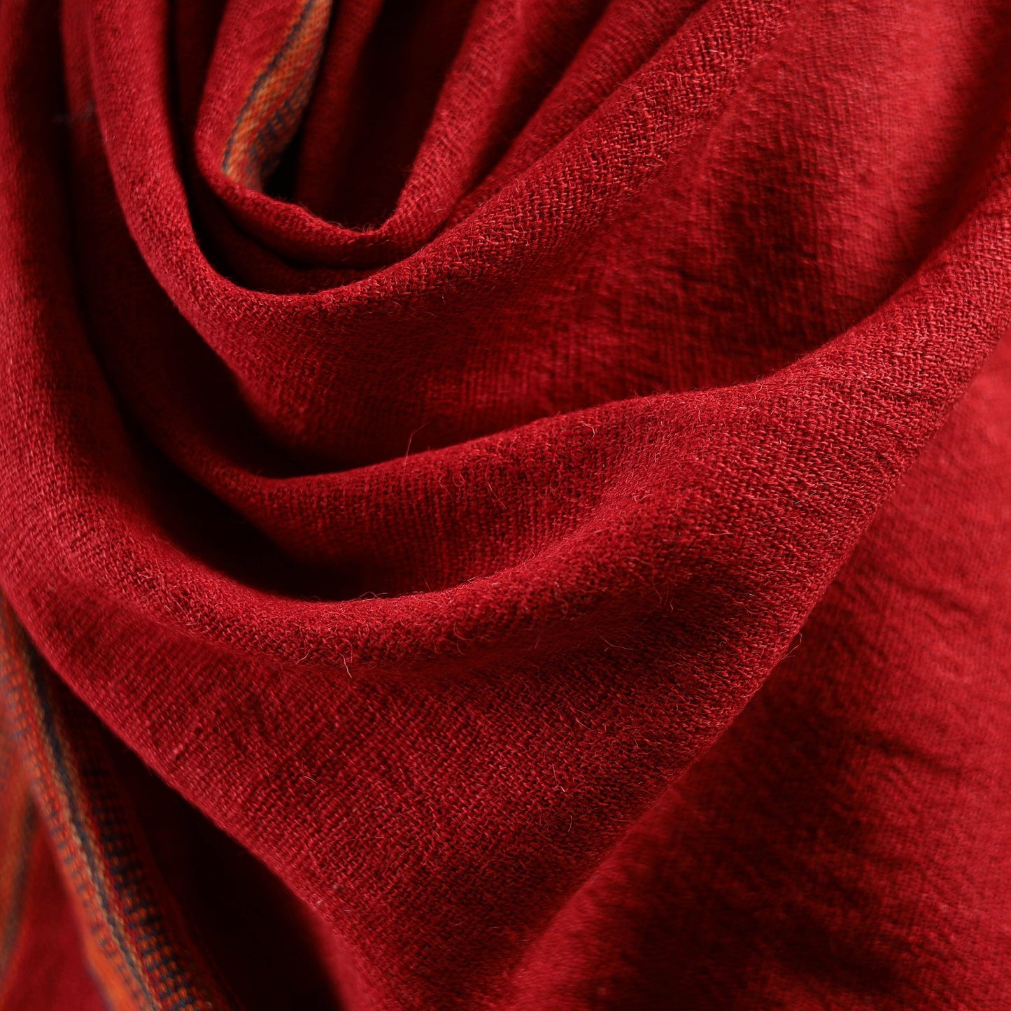 Kutch handspun handwoven desi wool shawl 41 - handcrafted