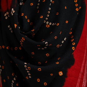 Kutch handwoven bandhani merino wool shawl 01 - handcrafted
