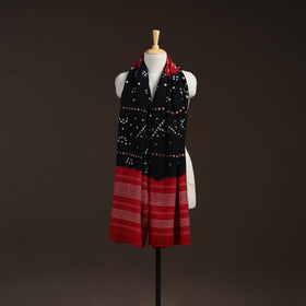 Kutch handwoven bandhani merino wool shawl 03 - handcrafted