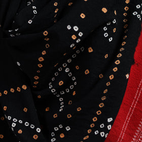 Kutch handwoven bandhani merino wool shawl 03 - handcrafted